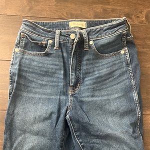 Madewell curvy high rise skinny jeans size 27